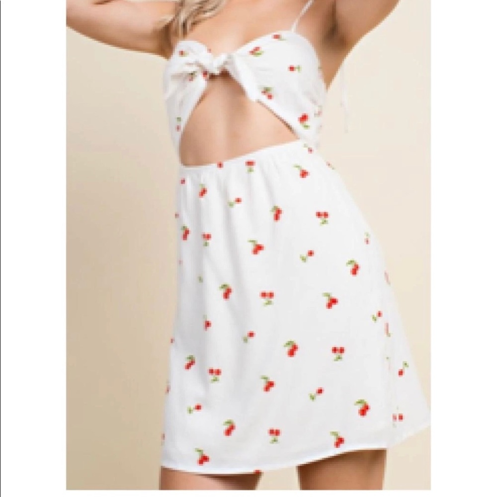 Wild Honey Cherry mini dress